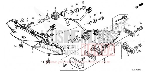 REAR COMBINATION LIGHT VFR800FH de 2017